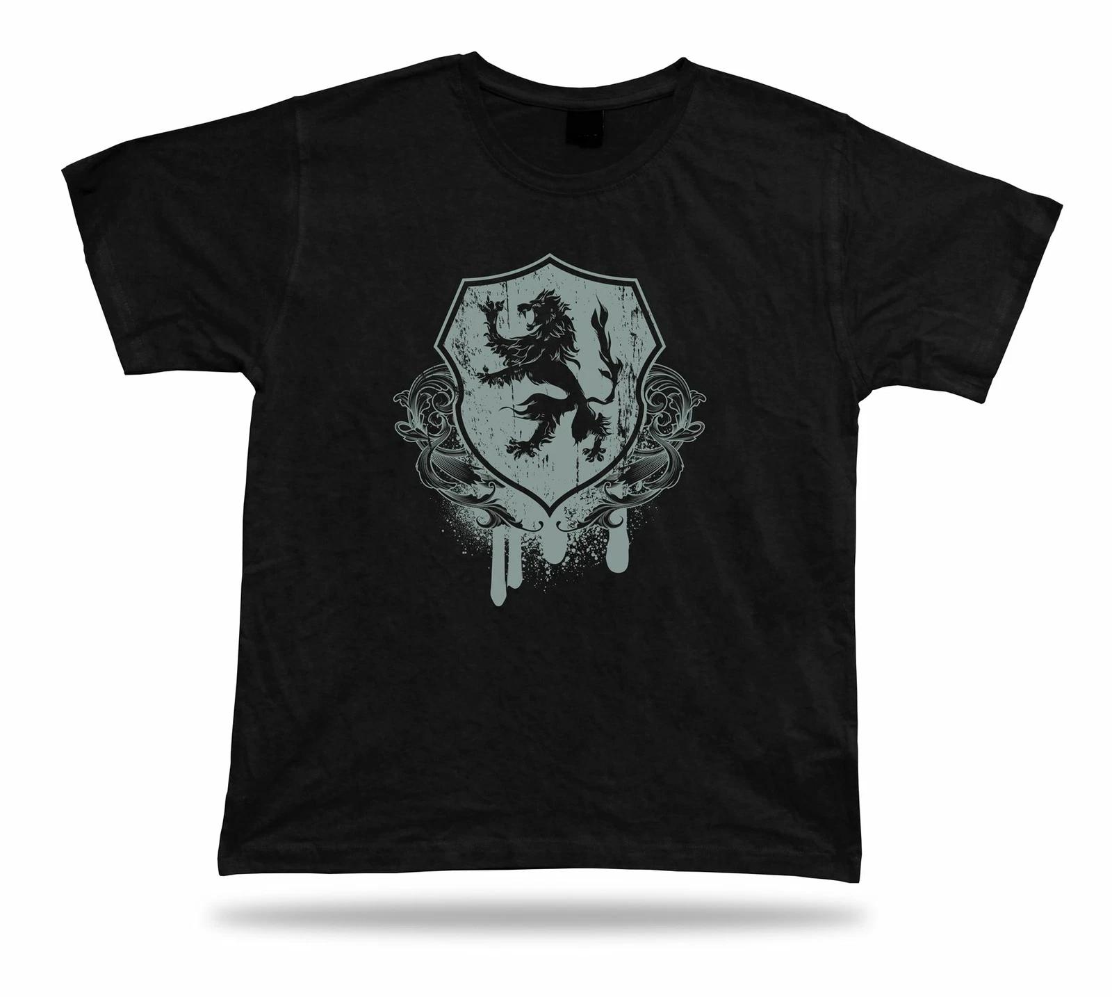 Lion Symbolism Floral t shirt awesome cool modern design special birthday gift L