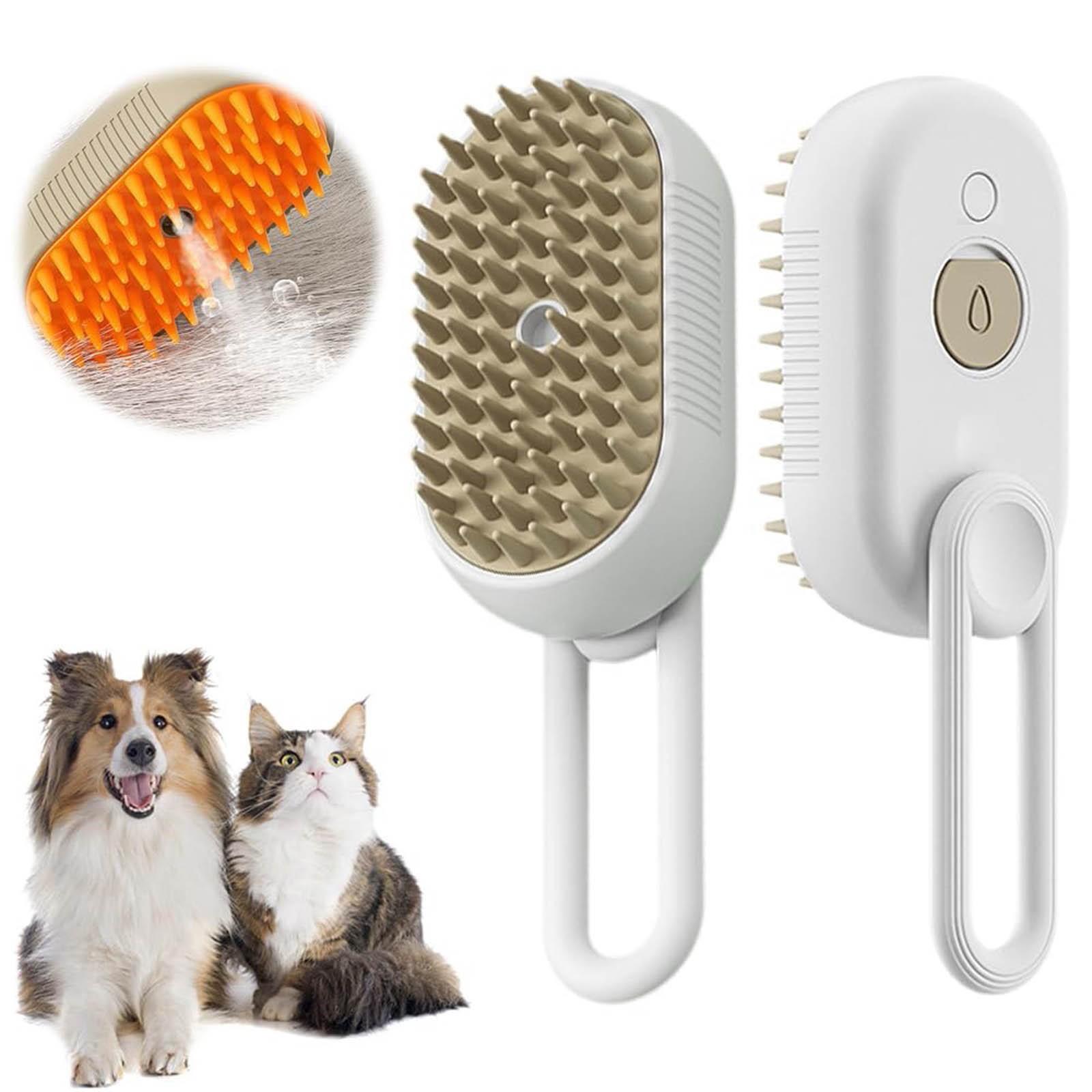 

20ml Pet Steam Groomer Brush, 2025 New Steam Cat Steam Brush For Sheddin Grooming, Massage, Cleaning, Multifunctional Hair Removal Comb For Cats Dogs One Size белый