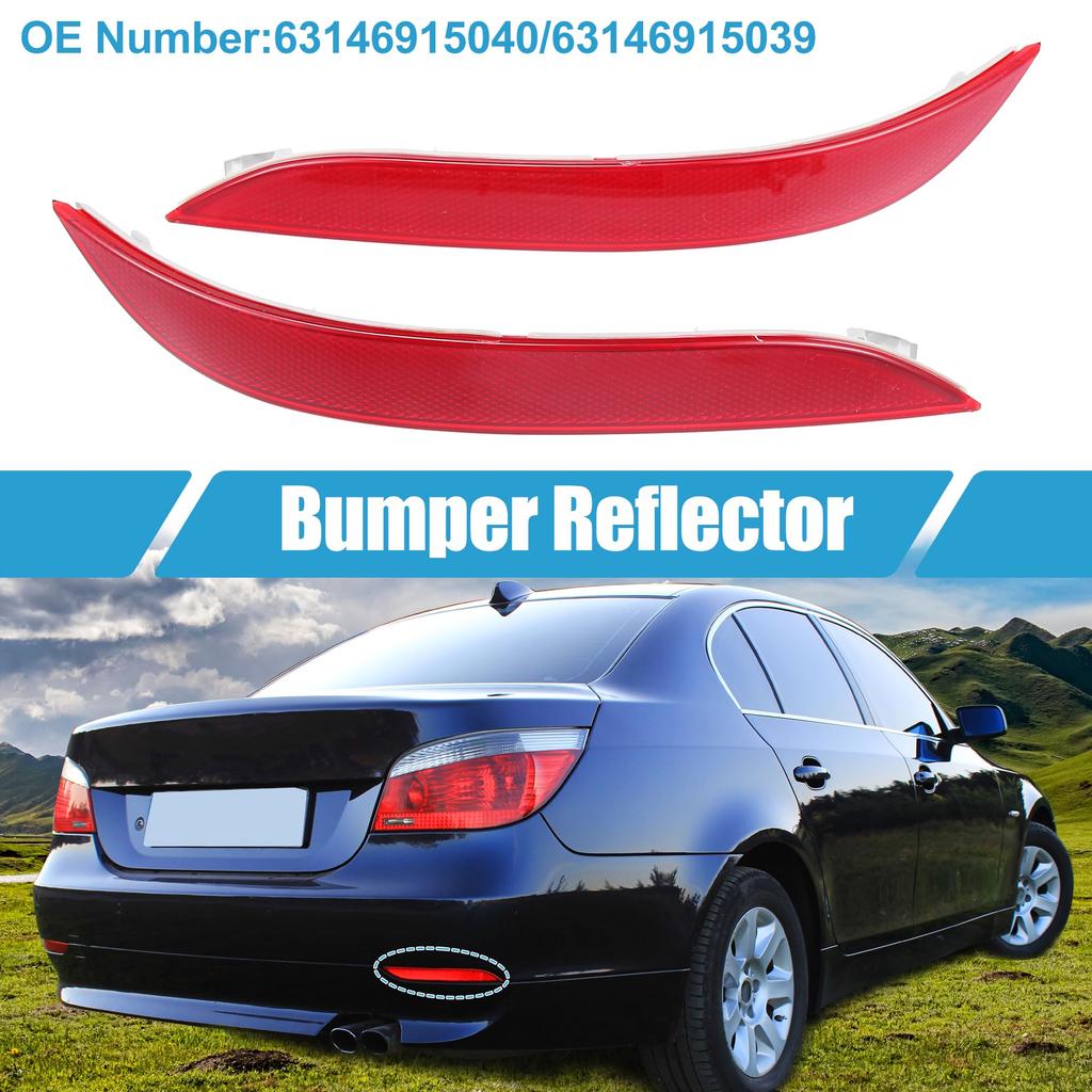 ABSOPRO Rear Reflector Strips for BMW 5 Series 1 Pair (No. 63146915040) E60/E61 (2004-2007),