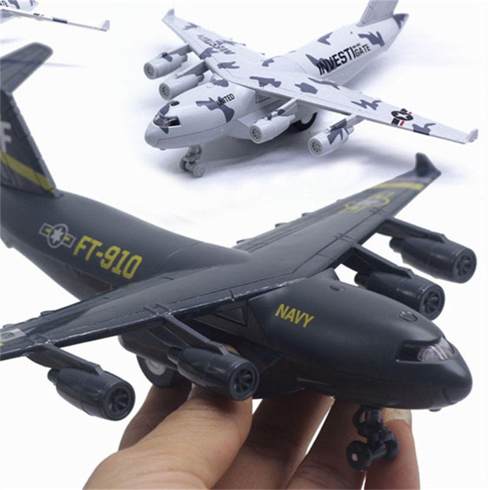 

for Boy Traffic Mini Gifts Birthday Gift C-17 Airplane Toy Toy Vehicles Plane Toys Pull Back Plane сірий