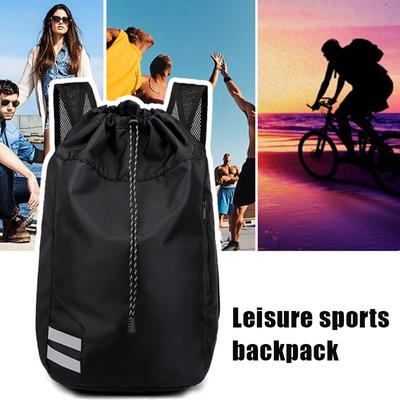 Unisex Sport Rucksack Oxford Stoff Eimer Kordelzug Wasserdicht Outdoor Fußball Fußball Basketball Rucksack Taschen