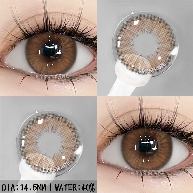 1 Pair Colored Pupils Makeup Green Contact Lenses Beauty Blue Eye Lenses Cosmetic Brown Natural Pupils Gray Contacts