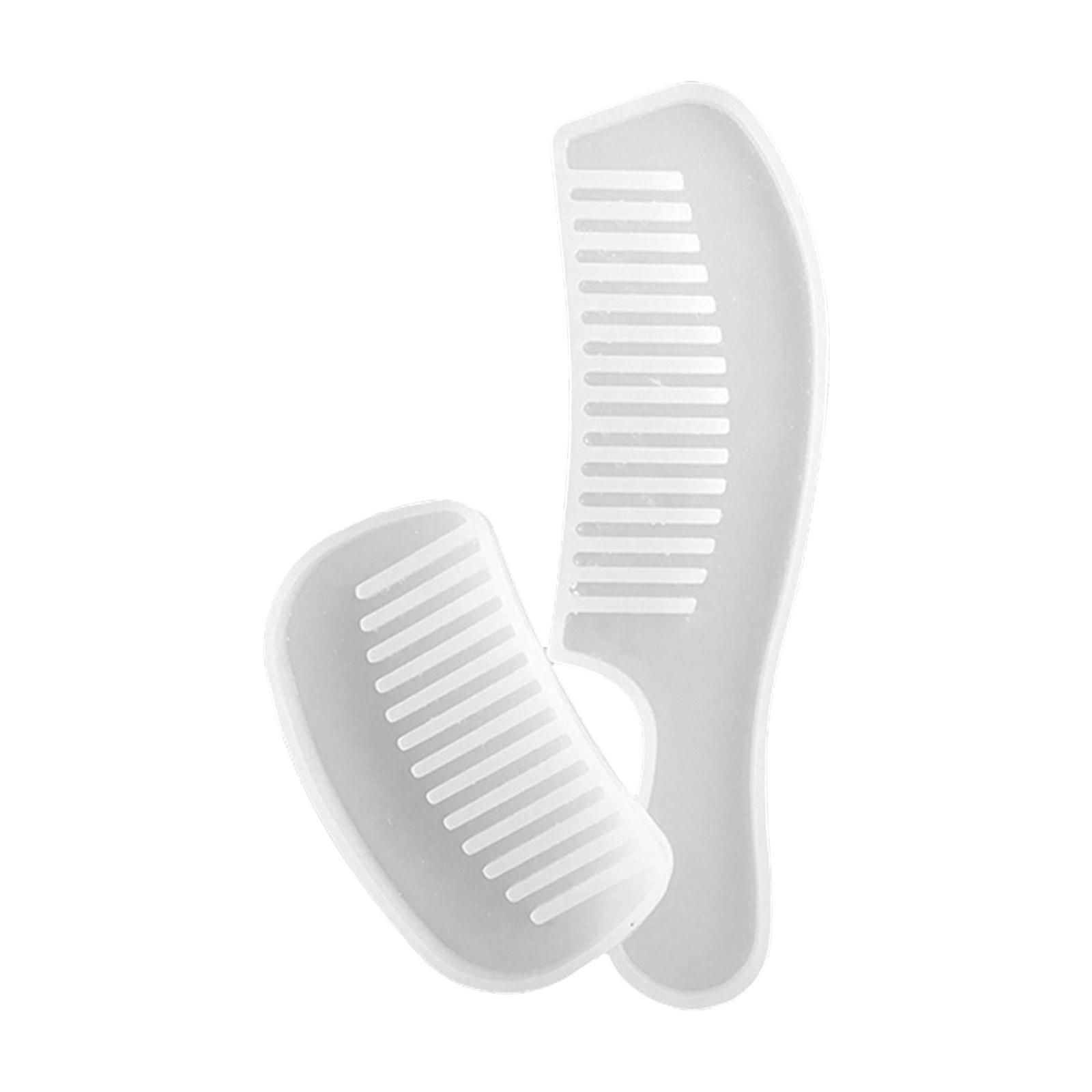 

2Pcs Hair Comb Resin Casting Mold Kit Comb Silicone Molds for Resin Makeup Hair Combs-Craft Molds Handmade Gift DIY 1