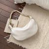 Hobos Shoulder Bags for Women PU Leather Spring Chain Axillary bags ladies Handbags big hardware ir ring decorati totes