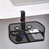 Cup Holder Under Desk Drawer 360° Swivel C-clamp Mounting Mesh Storage Box Spill-proof Easy Install Table Management Tray
