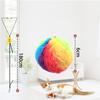 Motion Activated Cats Exercise Toy Swingable Hanging Door Colored Plush Ball Nontoxic Construction Indoor Stimulation