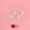 S999 Sterling Silver Butterfly Spacer Beads Pendant for DIY Bracelets and Necklaces