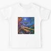 Retro Futurism City Poster Kids T-Shirt
