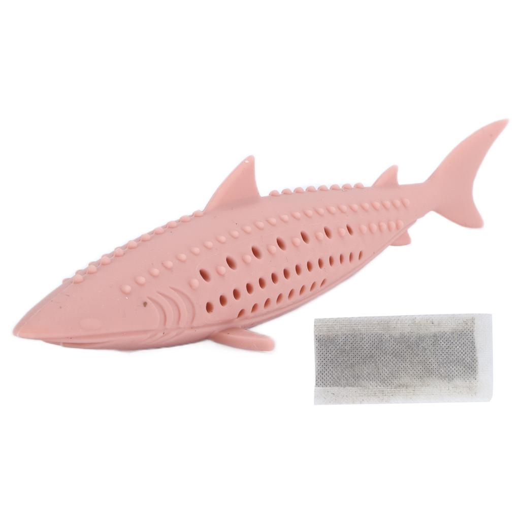 Cat Silicone Fish Toy Pet Cat Catnip Molar Teeth Cleaning Simulation Fish Shape Training