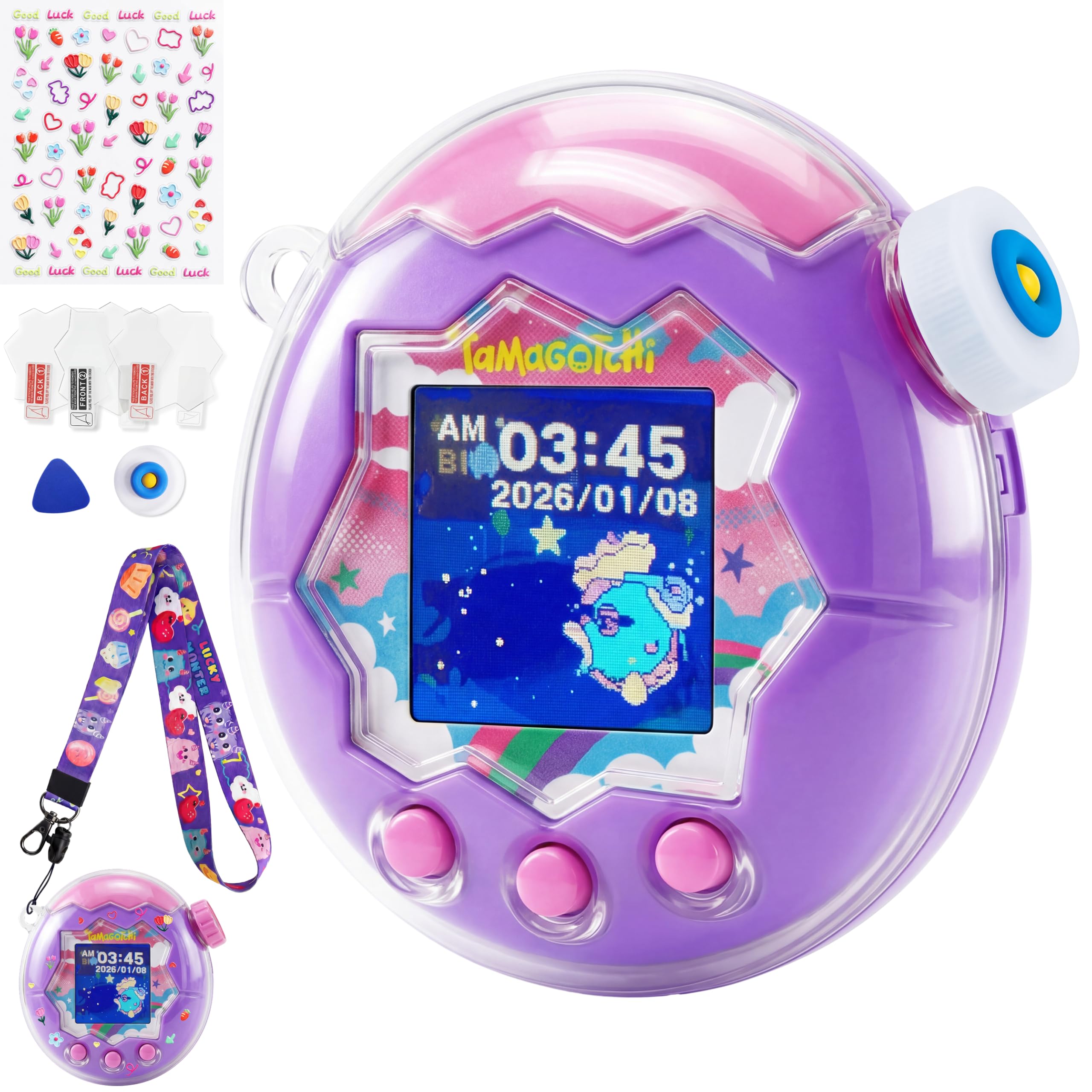 

GOKEI Tamagotchi Paradise Case Cover Communication Support Clear Strap Included