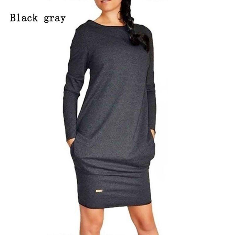 

Women s Autumn and Winter New Knitted Long-sleeved Slim Dress Sexy Ladies Bag Hip Step Skirt S чорний