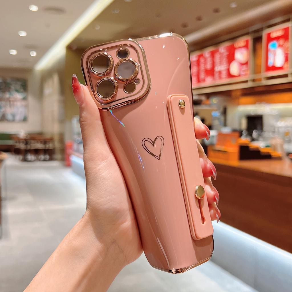 Suitable for iPhone17promax Succubus Side Wristband Love 15 Mobile Phone Case 16 Apple 14 Bracket Pupil Eye