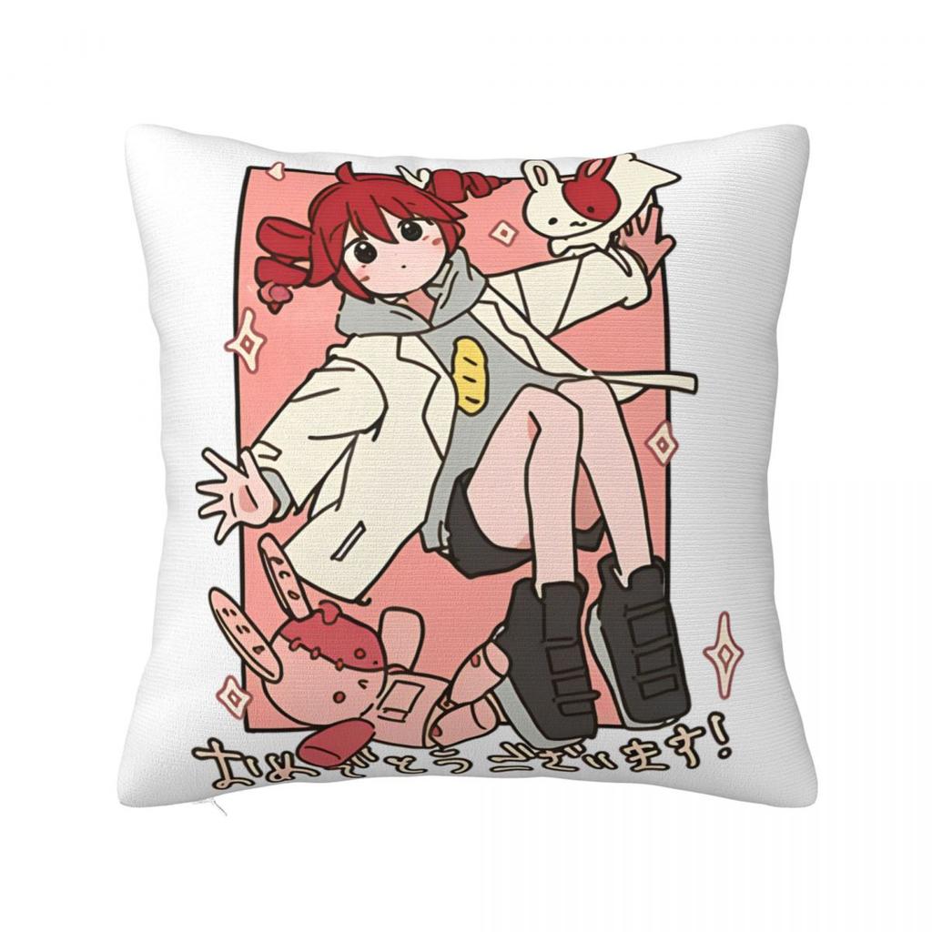 Cute Kasane Teto Anime Pillow Covers Car Cushion Cover Creative Pillow Cover