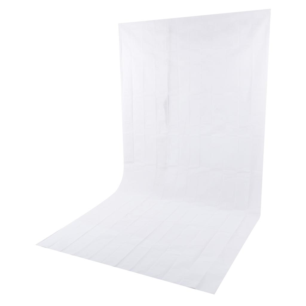 Double Sided 1.6x3M Photography Background Cloth NonWoven Studio Photo Backdrop(White )