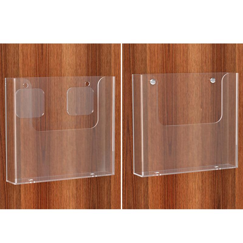 Acrylic Brochure Holder Wall Mount Flyer Holder Clear Literature Holders Magazine Holder,Mail Holder For Wall Display Flyer