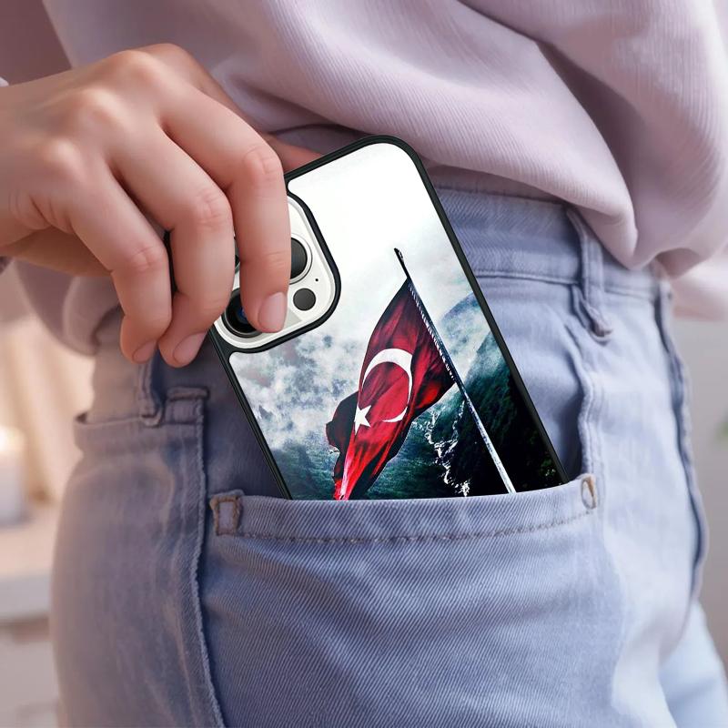 Republic Turkey Flag Ankara Phone Case For iPhone 17 Air 15 16e 14 13 Pro Max Coque 12 11 Pro Max PLUS cover