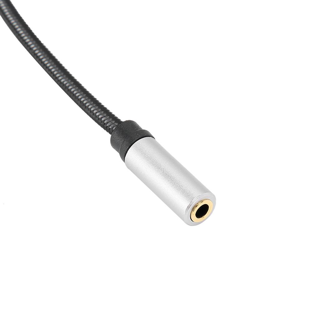 6.5 Male to 3.5 Female Spring   Cable Aluminium Alloy  3.5mm Earphone Extension Cord