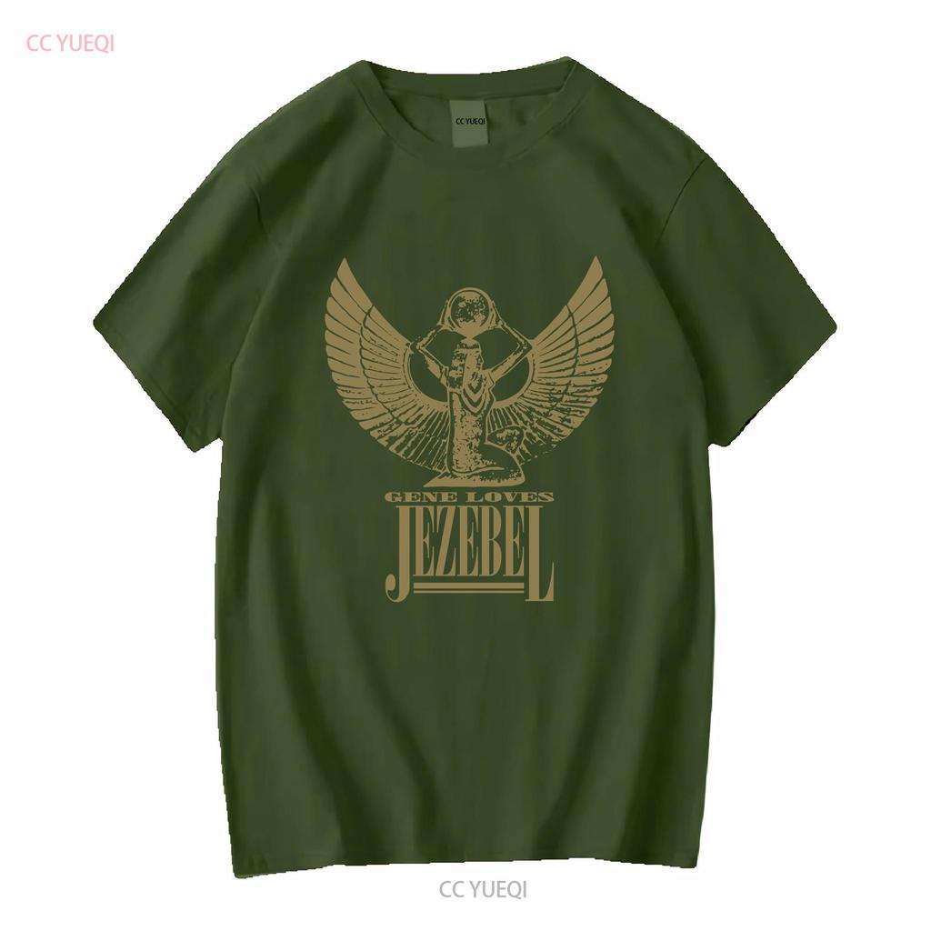 Gene Loves Jezebel Piękna Koszulka vintage Sprana Góra Do Codziennego Ubrania Unisex męska Oddychająca z grafiką Wszechstronna Codzienna