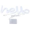 Decorative Night Light 5V LED Neon Sign Light 1W USB or Battery Powered Neon Light Hello Letters LED Neon Light Store