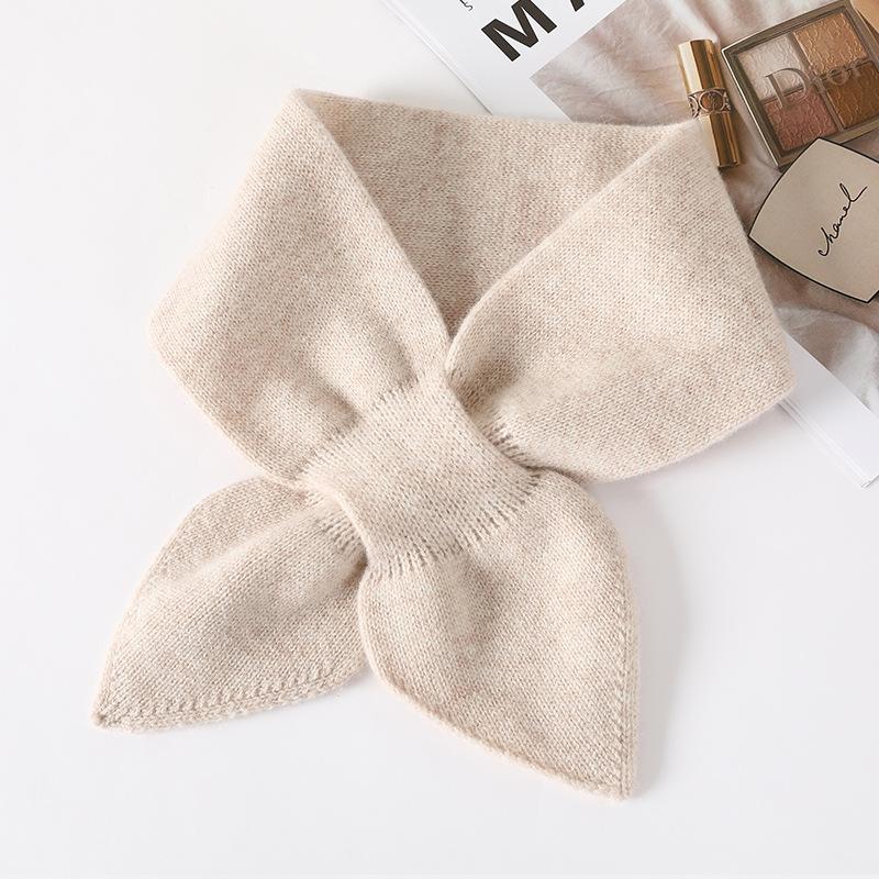 New fashion pure wool girls small scarf fashion age reduction temperament small scarf scarf scarf female student small scarf