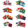 Patriotic Flags Small Hand Flags for Cheering 32Pcs Soccer Event