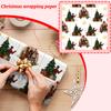 Christmas Gift Wrapping Paper Roll Holiday Decorative Packaging Material