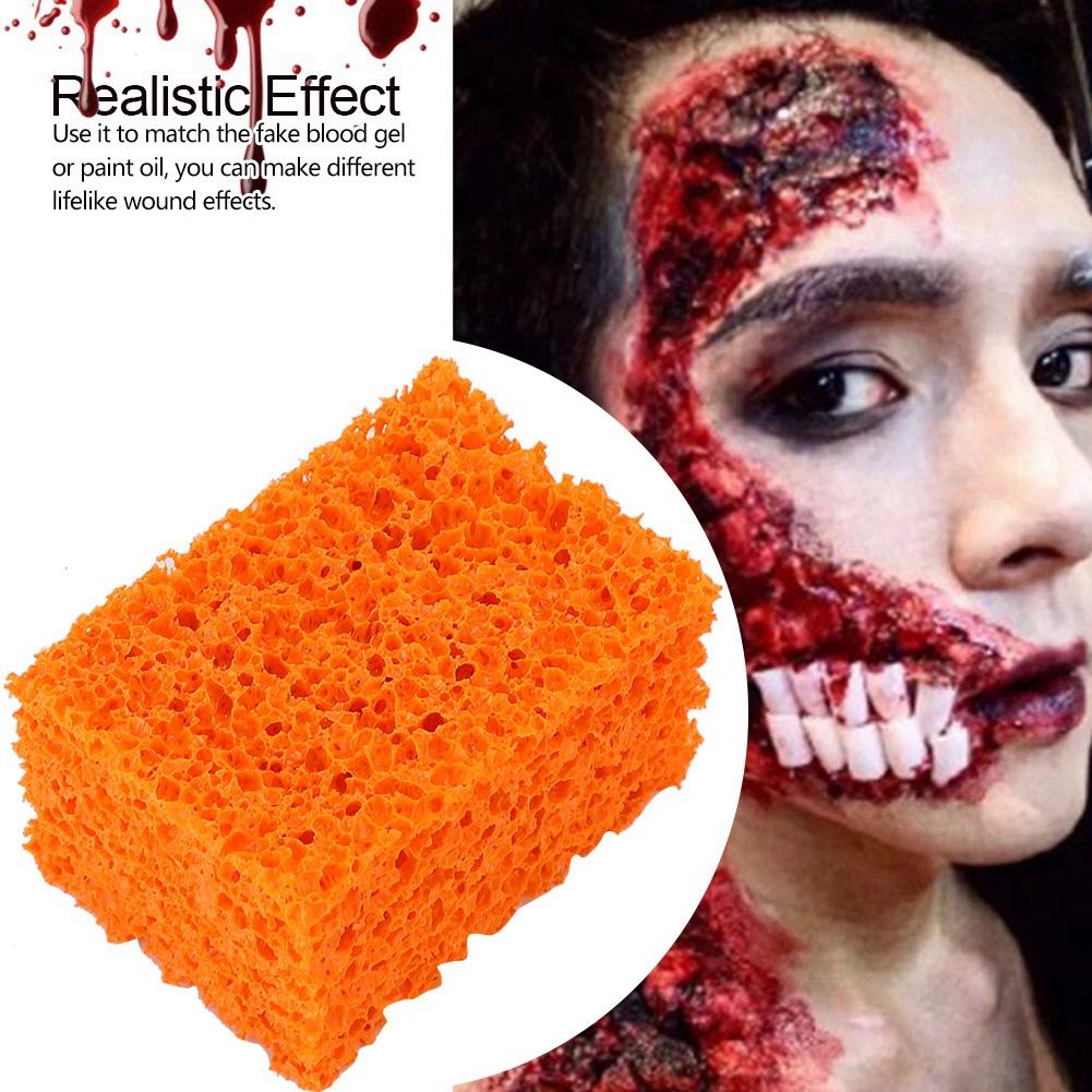 FX Blood Scar Stubble Effect Wound Makeup Stipple Sponge for Halloween Xmas (Small Hole)