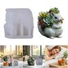 Flexible Silicone Mould Accessory for Creating Squirrel Planter Decoration With Resin And Plaster Daily Use
