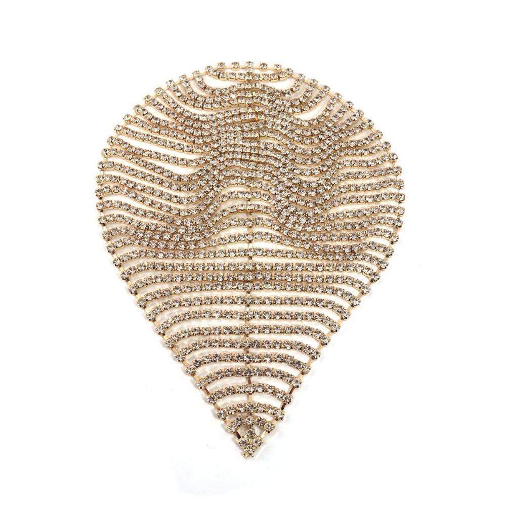 Glitter Shiny Headpiece Cap Bling Crystal Head Chain Multi-Layer Rhinestone Headband Performance