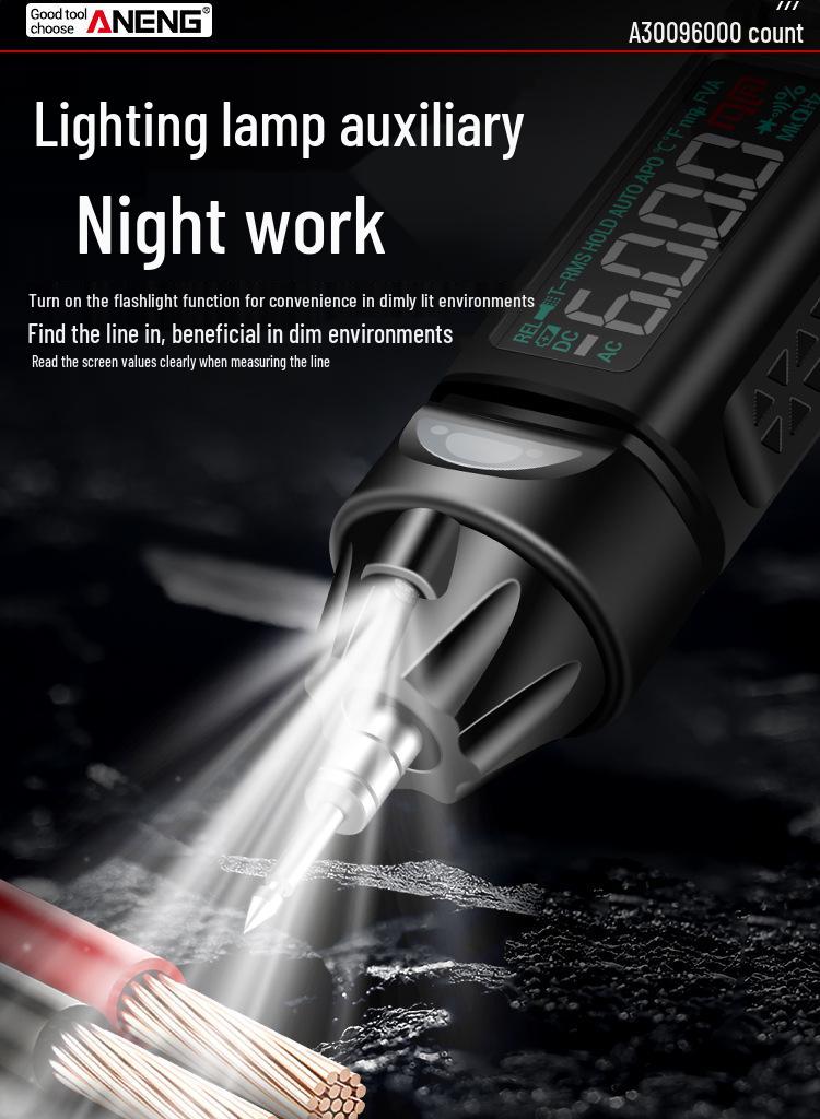 ANENG A3009 Pen Multimeter with Smart Voice Guidance and High-Precision Digital Display.