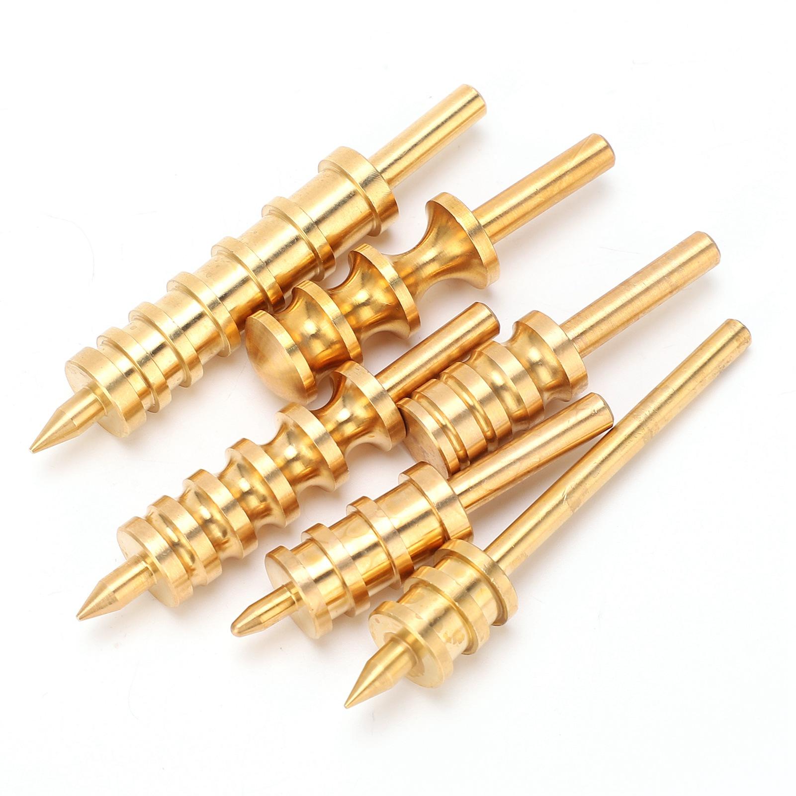 

6 шт. полировальный круг для кожи, латунный инструмент для полировки краев, электрический нагревательный инструмент для полировки