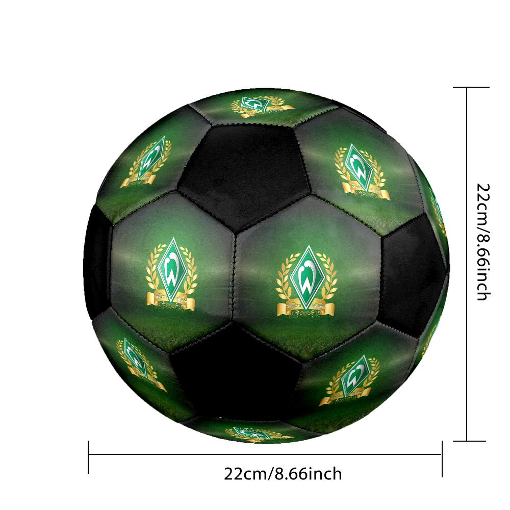 Sportverein Werder Bremen Soccer Ball Colorful All Ages Machine Stitched PVC Competition Ready Durable High-Bounce.SIZE5