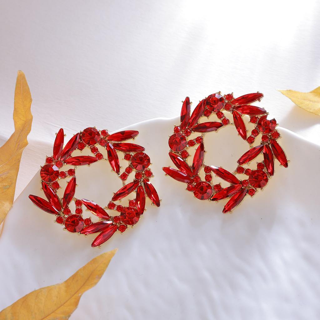 Modern Alloy Geometric Stud Earrings With Gold Pins For Women