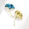 Korean Fashion Ginkgo Leaf Brooch for Women Simple Pin Personalized Luxury Design Metal Brooch Jewelry Gifts