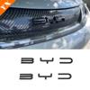 Carbon Sticker Frame For BYD EA1 Atto 3 2 1 Dolphin EV Han EV Accessories Car Front Machine Cover Logo Cover Decor Anti Scratch