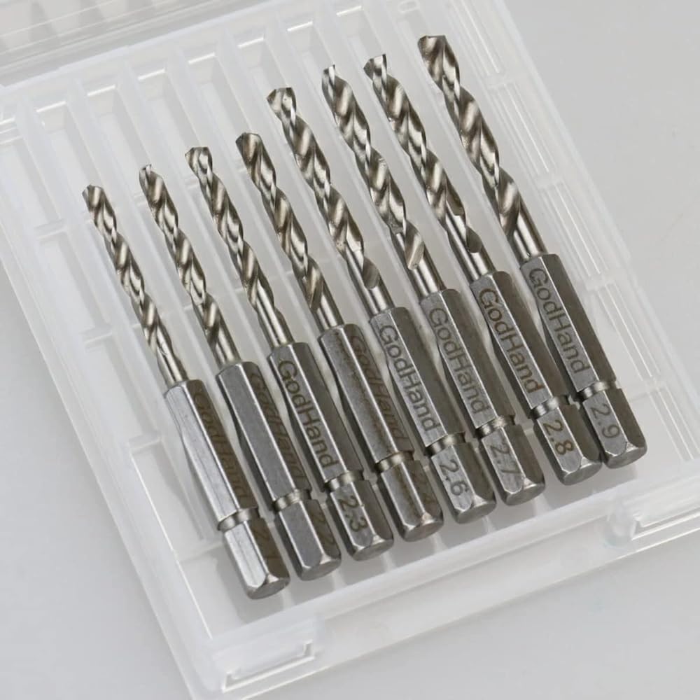 GodHand (GodHand) Quick Drill Bits (D) Set of 8 (2.1/2.2/2.3/2.4/2.6/2.7/2.8/2.9 mm) (Old Model) ...