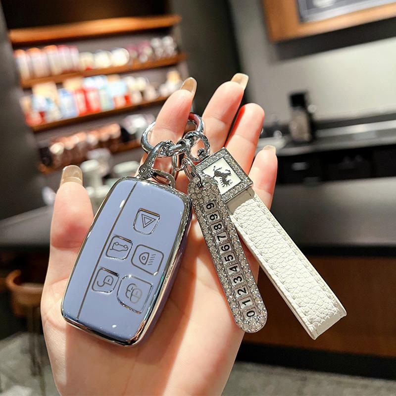 Husă Cheie pentru Land Rover Discovery Sport Range Rover Evoque Freelander Defender Jaguar Husă cu Cataramă
