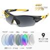 BEACOOL Sportsonnenbrille mit polarisierten Gläsern für und UV400 TAC TR90 Gläser für Herren und Unisex-Sonnenbrille für Sicherheit und Radfahren, Wandern, Angeln,