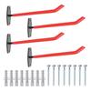 4Pcs Heavy Duty Metal Hook Non-Slip Bicycle Hanger Hooks Load-Bearing Wall Storage Ladder Holder Garage Garden Tire Ladder Tool