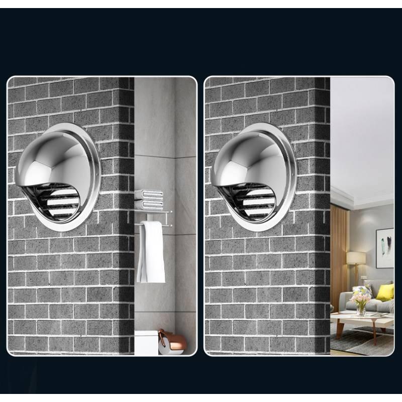 External Stainless Steel Wall Vent Cap Rainproof Cover Ventilation Kitchen Hood