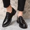 Formale Herrenschuhe im europäischen Stil, atmungsaktive, spitze Schuhe aus Leder, Oxford-Schuhe für Herren, Größe 37–45