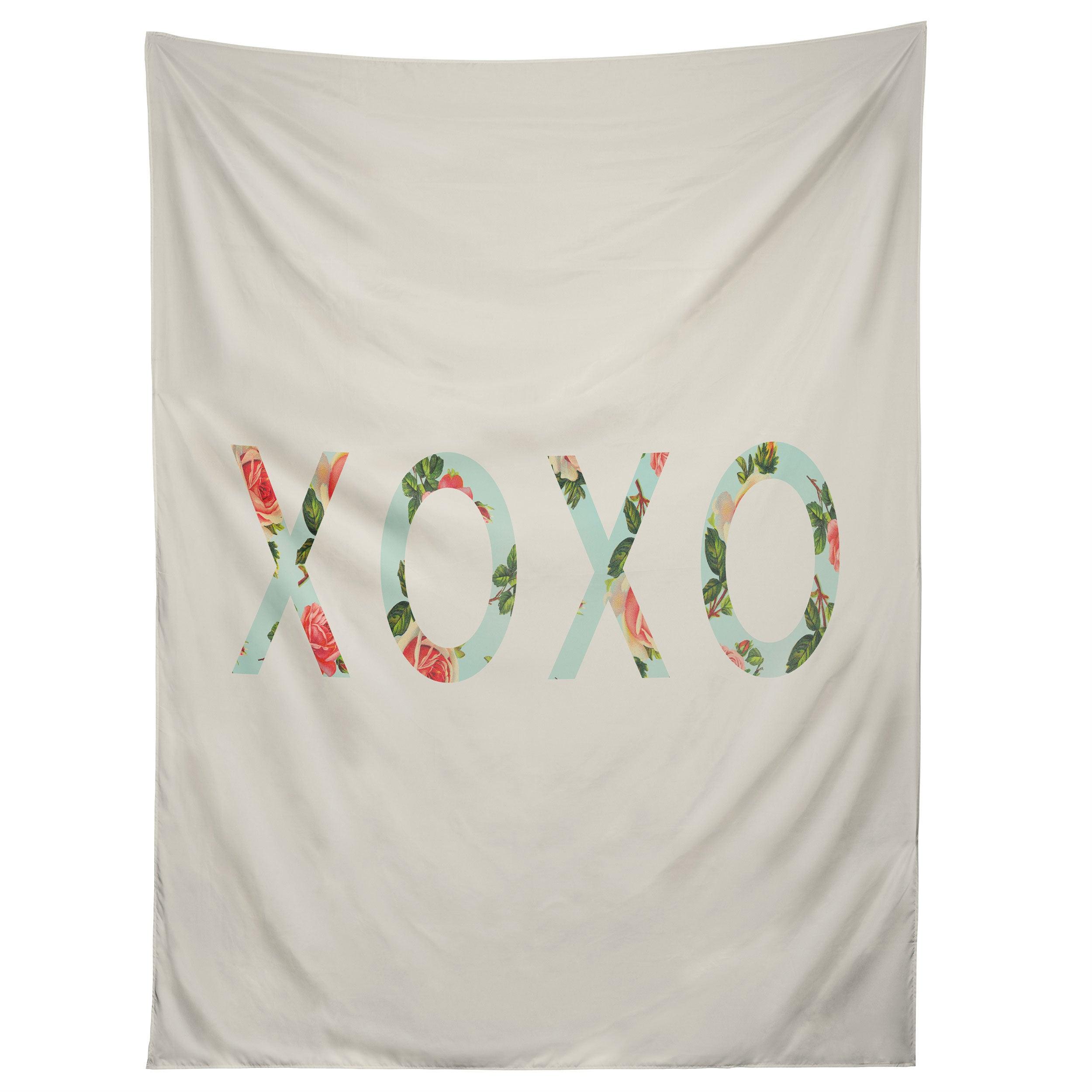 FLORAL XOXO tapestry 75x100