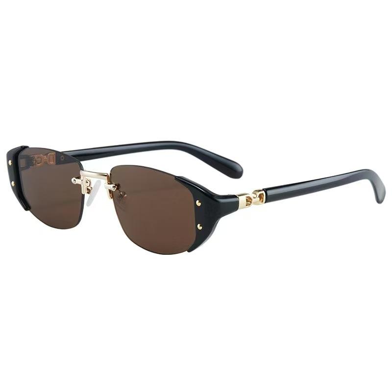 Vintage Retro Style Sunglasses For Men Oval Shape Anti-Reflective Outdoor Sun Glasses Cool Stylish Female Sunglass