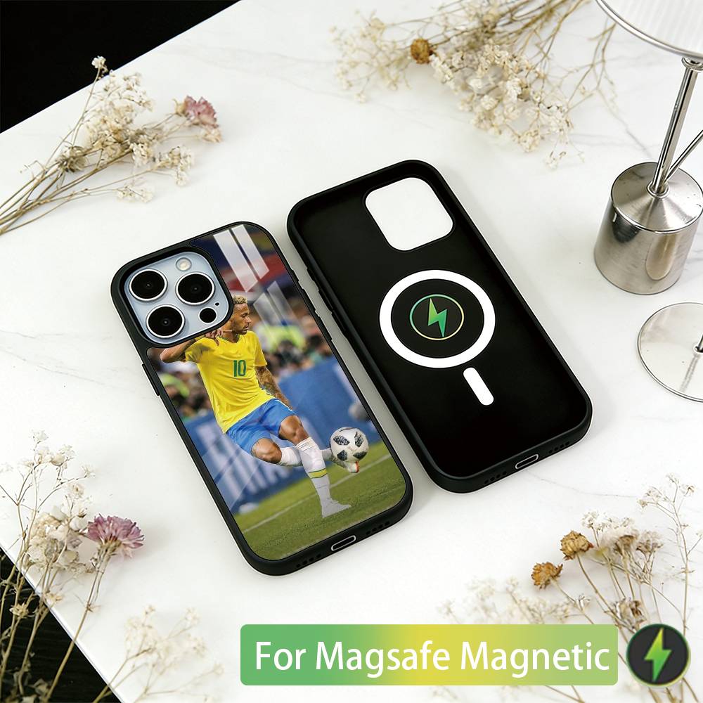 

Football Star 10 N-Neymar Phone Case For iPhone17,16,15,14,13,12,11 Plus,Pro Magnetic with Magsafe Wireless Charging iPhone11