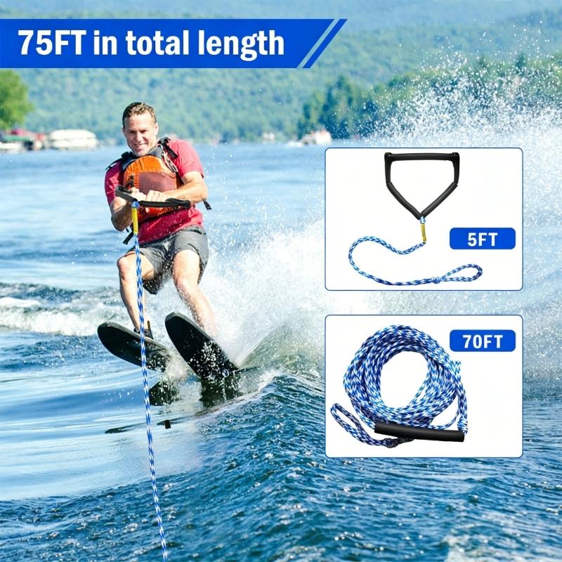 75 Fuß Wakeboard Surfseil Surfen Seil Wassersport Schleppseil Mit Einzelnem Griff Für Wassersport Und Bootfahren Aktivität