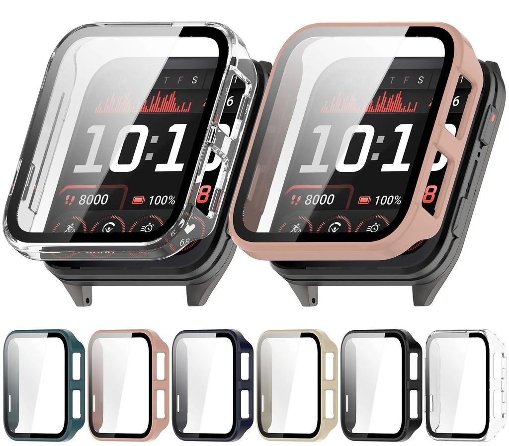 Fullt beskyttende glassdeksel for Garmin Venu X1 Smartklokke Skjermbeskytterdeksler VenuX1 Deksel Hardt skall+Herdet glassfilm 2i1