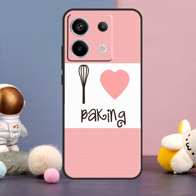 Love Baking Chef Knife Case For Xiaomi Redmi Note 13 11 9 10 12 Pro Plus 12S 11S 10S 9S Redmi 12 10C 12C 13C Cover