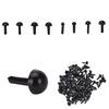 100 Pcs/Set Plastic Black Eyes For Bear Doll Animal Puppet Diy Black Eyes 4 Size