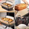 Silicone Bread Loaf Pan Liners, Reusable Non Stick Long Tab Handles Bread Pan Baking Mats, For Bread Pans, Heat Resistant