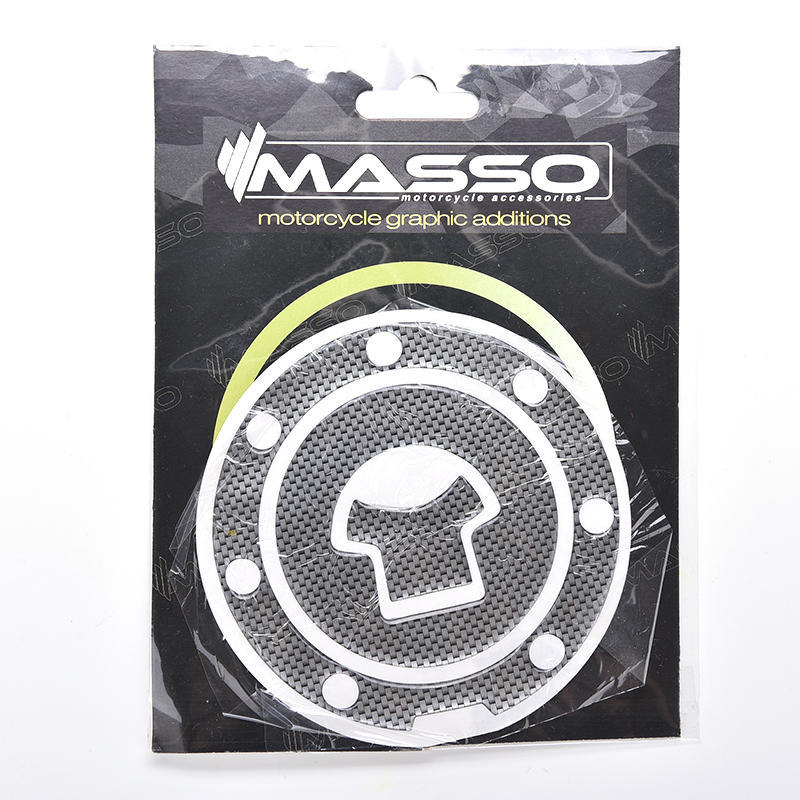 Univerzální nálepky na ochranu motocyklů na olej a plyn z uhlíkových vláken, 1ks